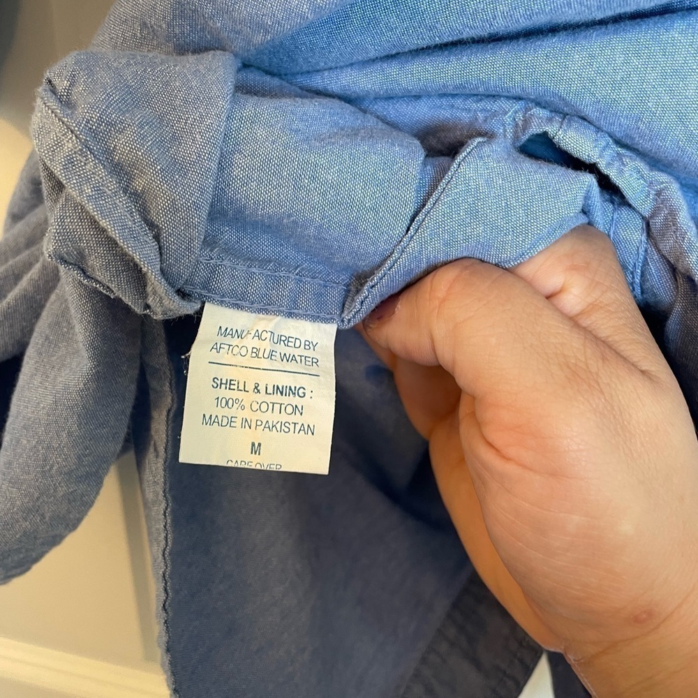 AFTCO Denim Button Down Shirt - Picture 6 of 8